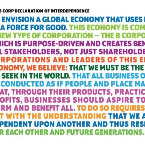 B Corp Declaration of Interdependence