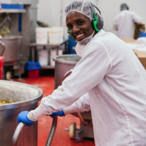 smiling, happy Rhino worker