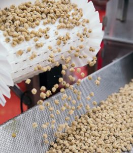 cookie dough inclusions being made at the factory