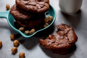 Cookie dough inclusion cookies